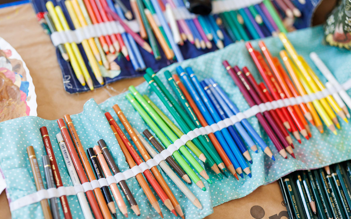 Bundespreisträgerakademie 55. Jugendwettbewerb „Echt digital“ - Stifte. Quelle: BVR / Fotograf: Stefan Obermeier