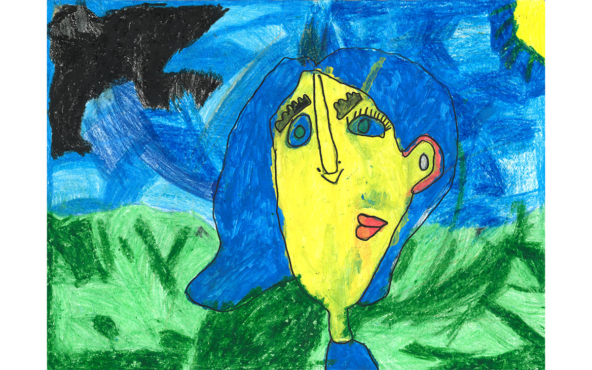 „Kunst auf der Wiese“, Felix, 8 Jahre aus Regensburg, eingereicht bei der Raiffeisenbank Oberpfalz Süd eG &copy; BVR, 3. Platz, Altersgruppe 3