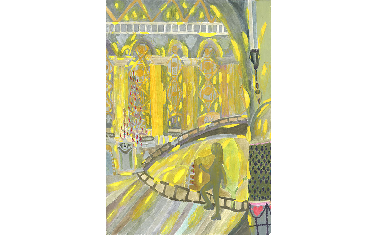 „Opernhalle in Paris“, Julia, 10 Jahre aus Kirchdorf, eingereicht bei der VR-Bank Rottal-Inn eG &copy; BVR, 3. Platz, Altersgruppe 3