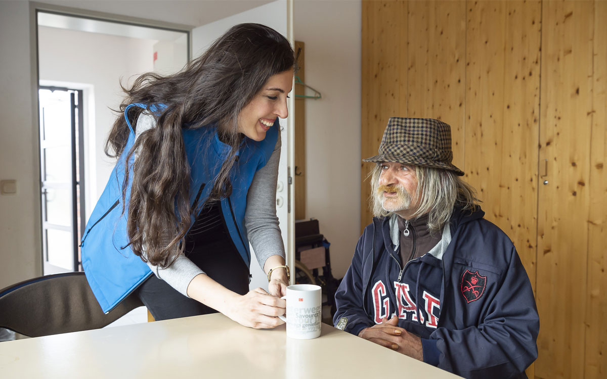 Mathia Mazzek zusammen mit Hans.